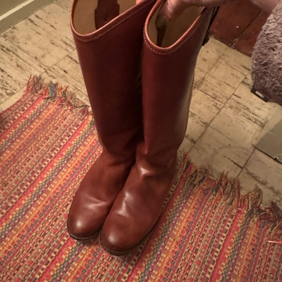 Frye Melissa button lug extended calf boots - Picture 6 of 13